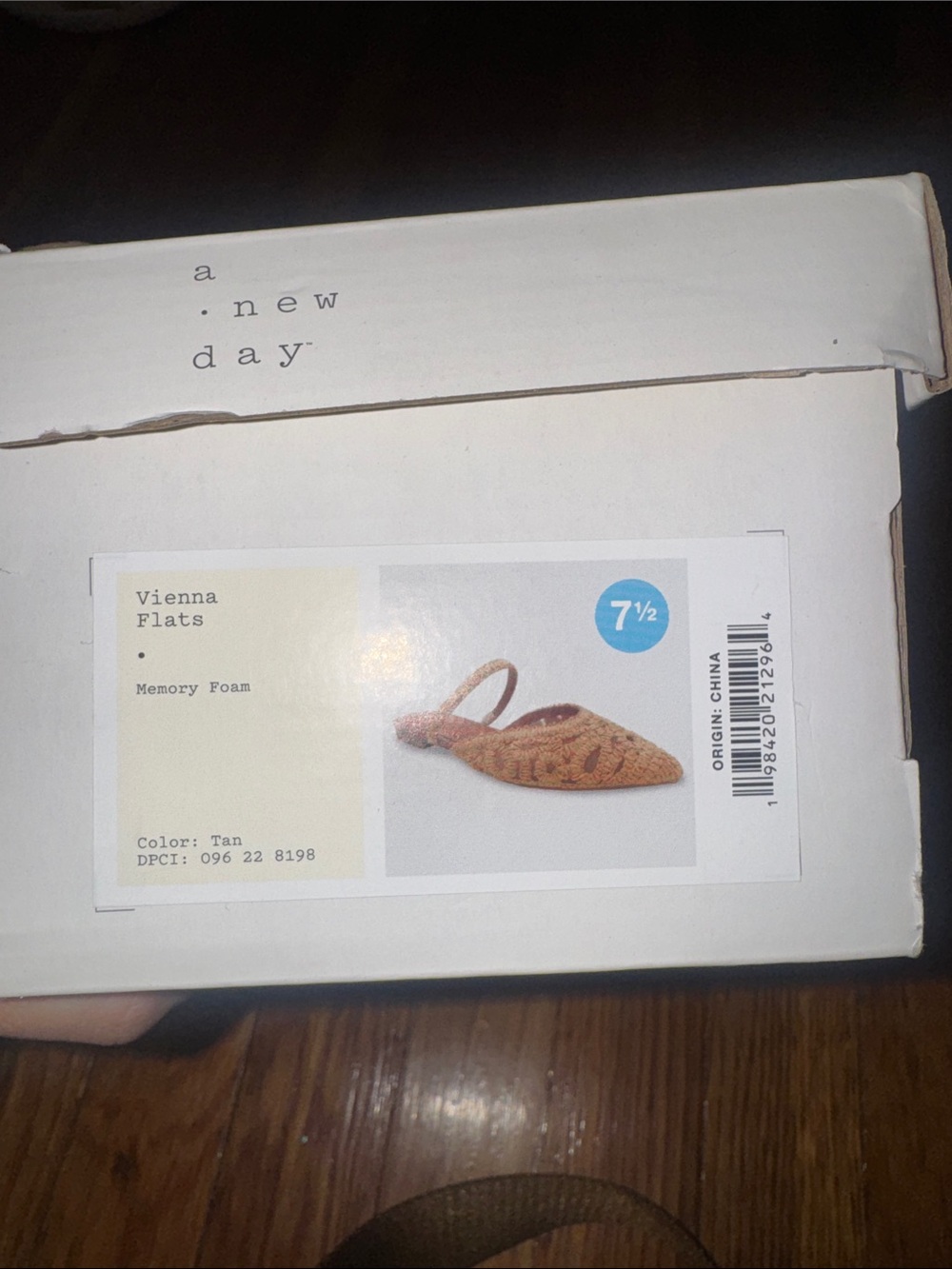 a new day Tan Woven Pointed-Toe Slingback Mules - Picture 6 of 6
